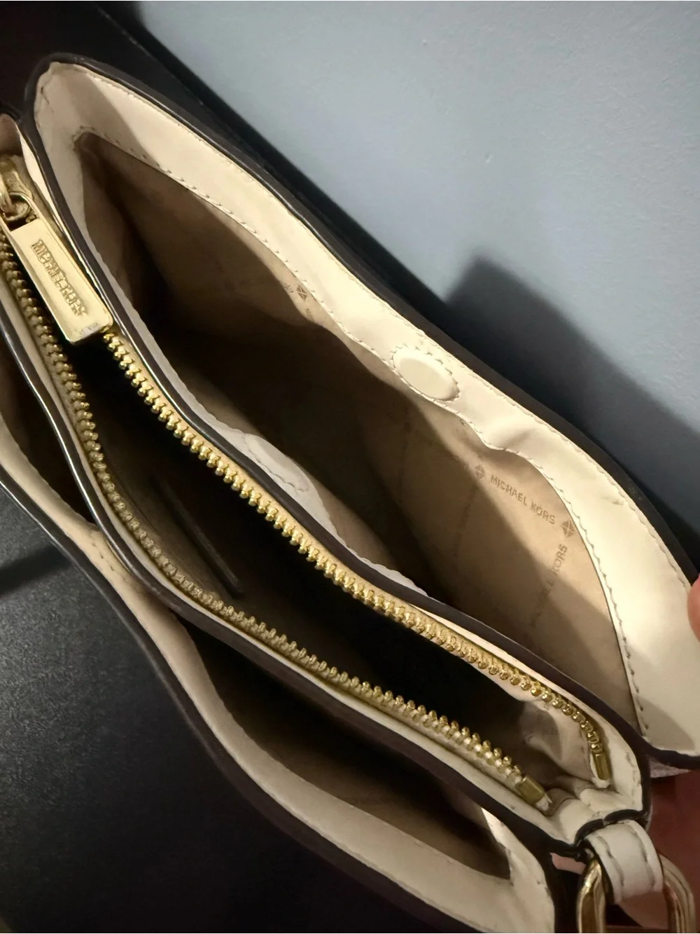 Michael Kors Cream Signature Crossbody Bag